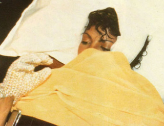 Michael Jackson after scorching his hair during a Pepsi commercial shoot (via michaeljacksonrememberedwithlove.com)
